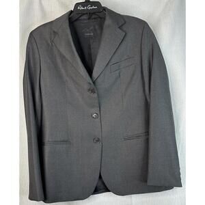 Tombolini Mens Three Button Gray Wool Blazer Jacket Coat Italy Size‎ 44 EUC